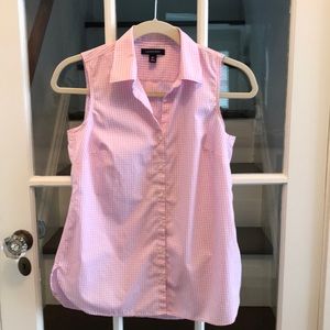 Lands’ End Supima Cotton Sleeveless no iron top,2P